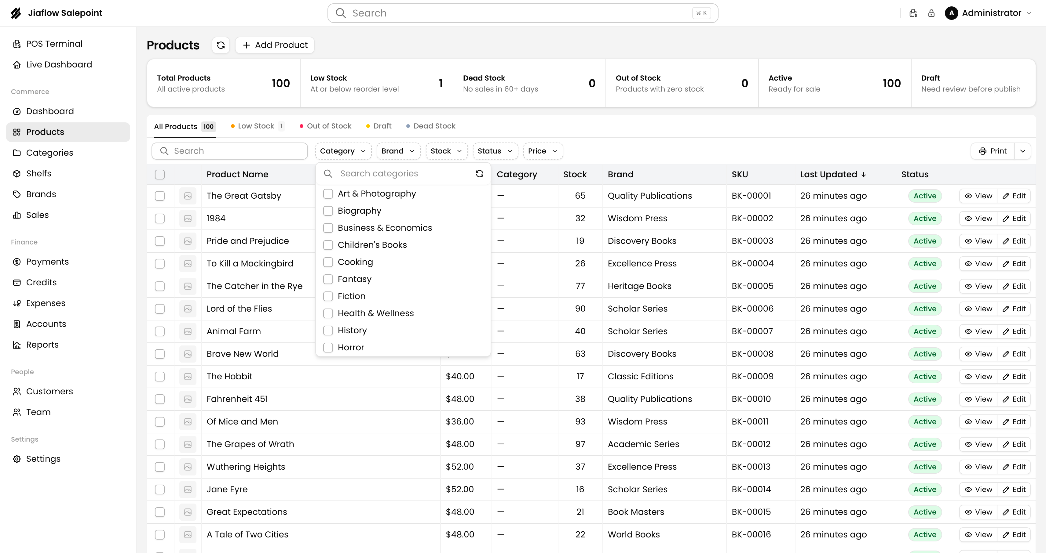 Add product form in Jiaflow Sales
